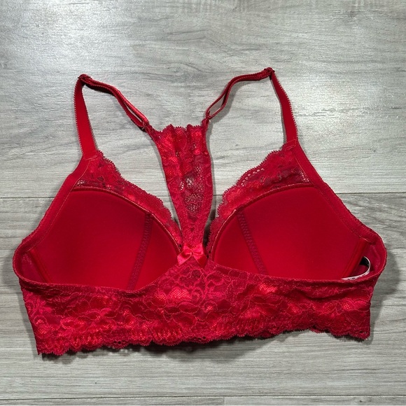 ADORE ME Red Lace Front Closure Underwire Racerback Bra 36C - Picture 10 of 11